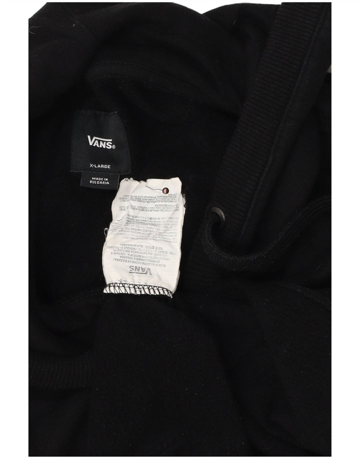 VANS Hombre Graphic Sudadera con capucha Jumper XL Negro Algodón