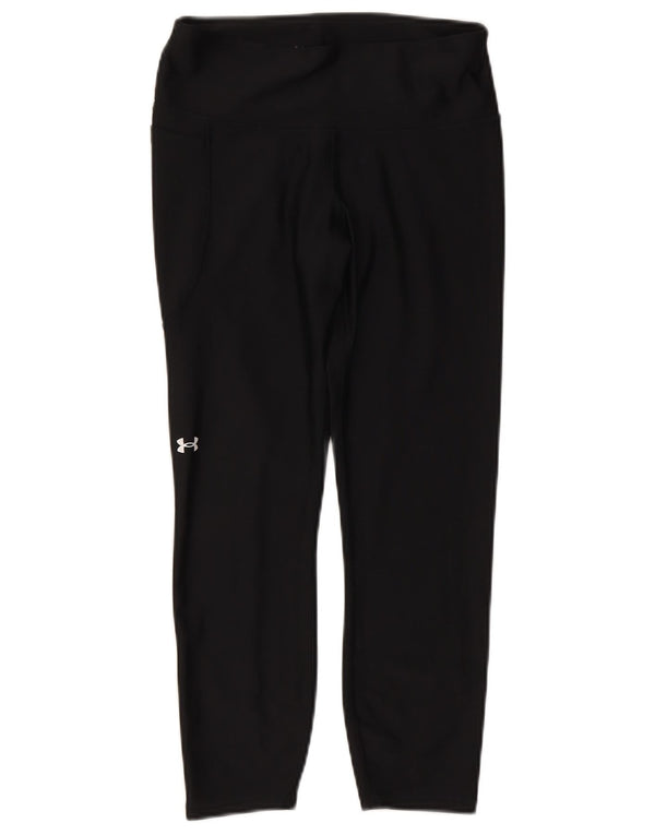 Under Armour Womens Heat Gear Capri Leggings UK 12 Medium  Black