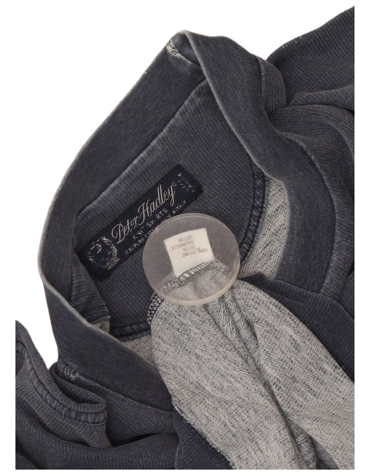 Peter Hadley Camiseta gráfica para hombre Top XL Algodón azul marino