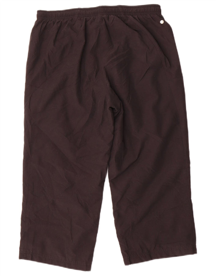 Reebok Pantalones Capri para Mujer UK 10 Small Poliéster Negro