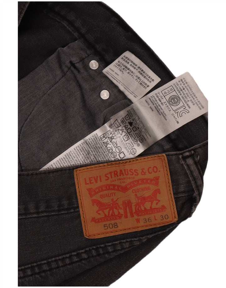 Levi's Vaqueros rectos 508 para hombre W36 L27 Algodón gris