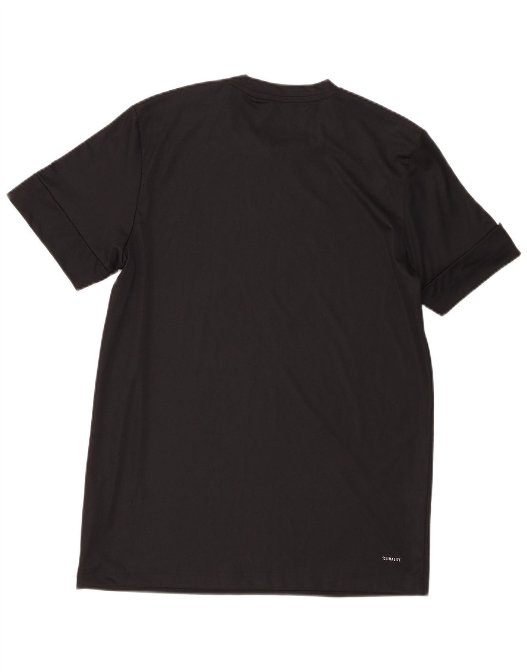 Adidas Mens Climalite Graphic Camiseta Top Medio Negro Poliéster