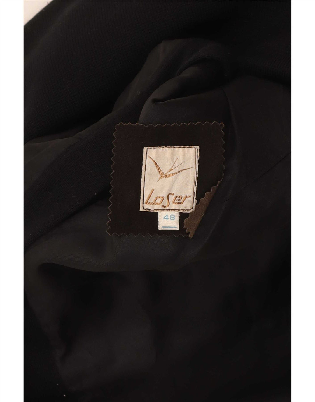 Chaqueta bomber vintage de corte regular para mujer IT 48 Bloque de color marrón medio