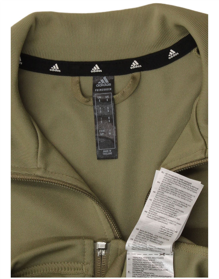 Adidas Hombre Aeroready Chándal Top Chaqueta Pequeña Caqui Poliéster