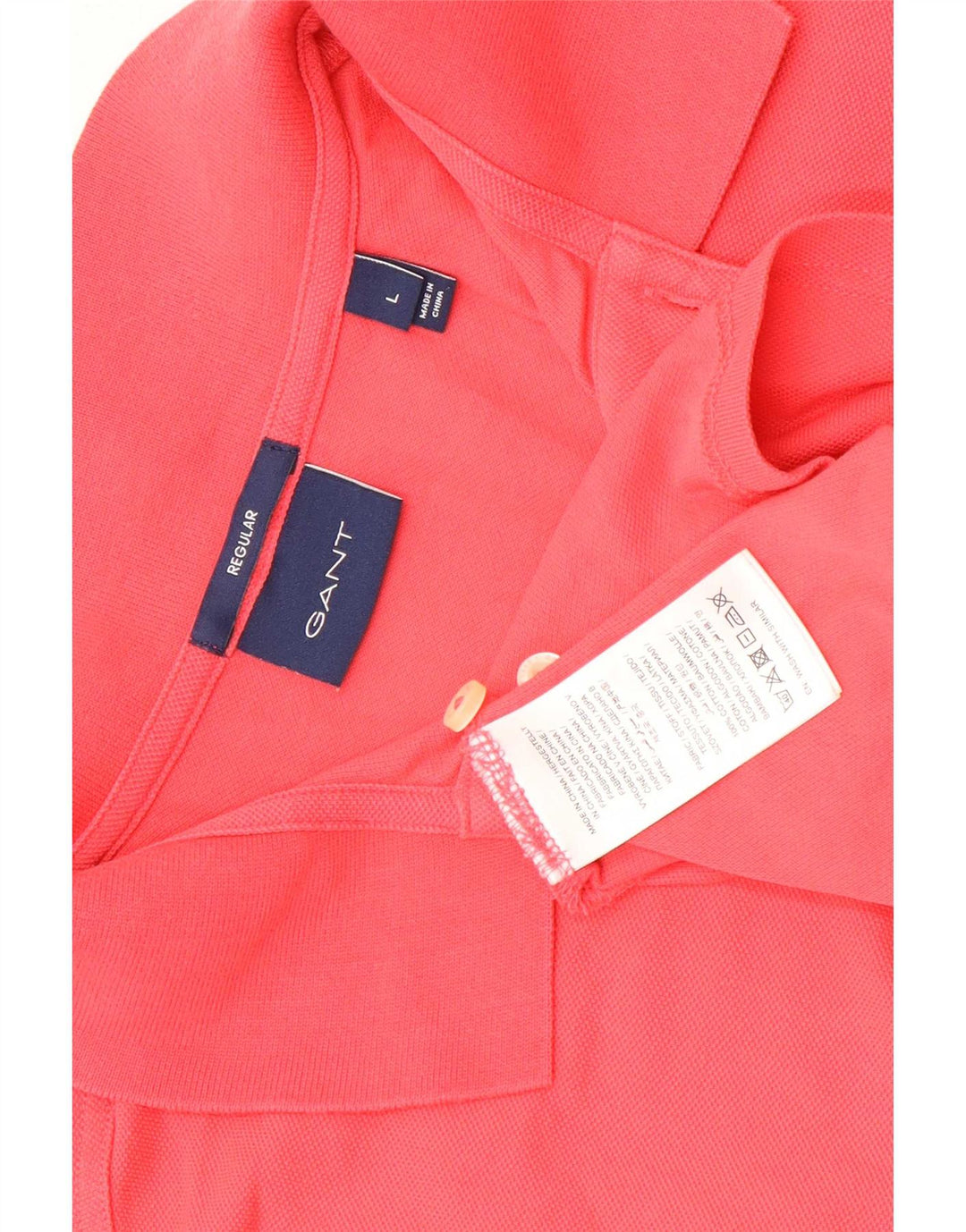 Gant Polo Regular Para Hombre Algodón Rojo Grande