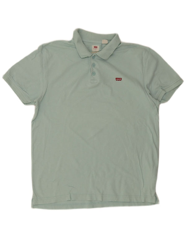 Levi's Polo estándar para hombre de algodón turquesa grande