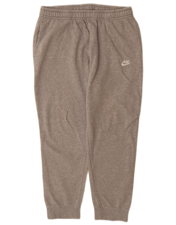 Nike - Pantalones de chándal para hombre, talla XL, algodón moteado gris