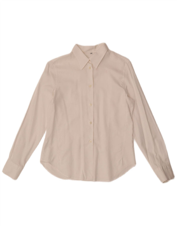 Camisa Superga Mujer IT 46 Grande Algodón Blanco