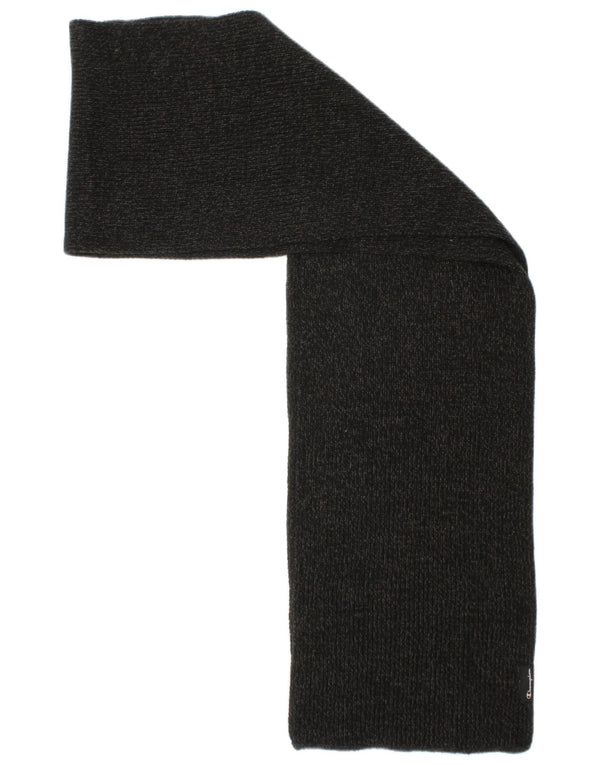 Champion Mens Knit Rectangle Scarf One Size Grey Acrylic