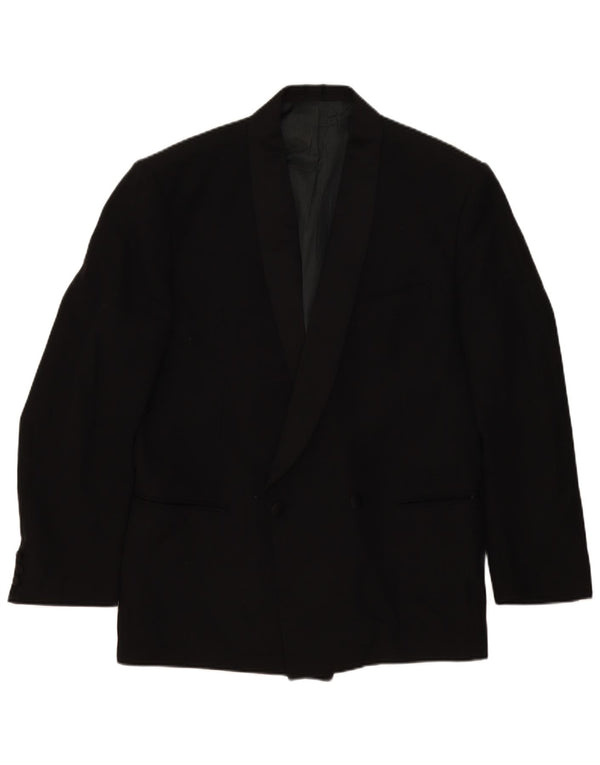 Lebole Chaqueta tipo blazer con doble botonadura para hombre IT 52 XL Lana virgen negra