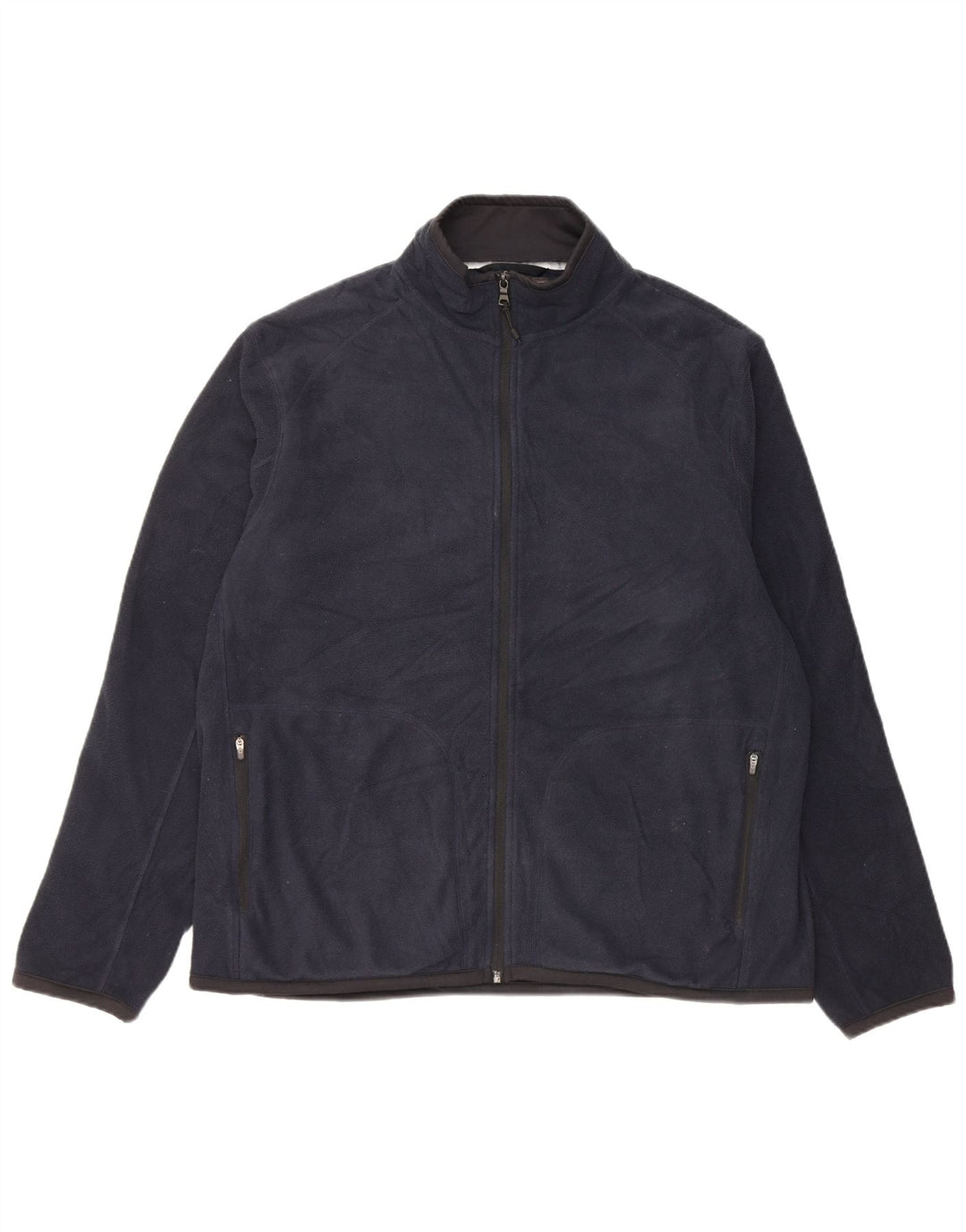 Marks & Spencer Chaqueta polar para hombre UK 42 XL Poliéster azul marino