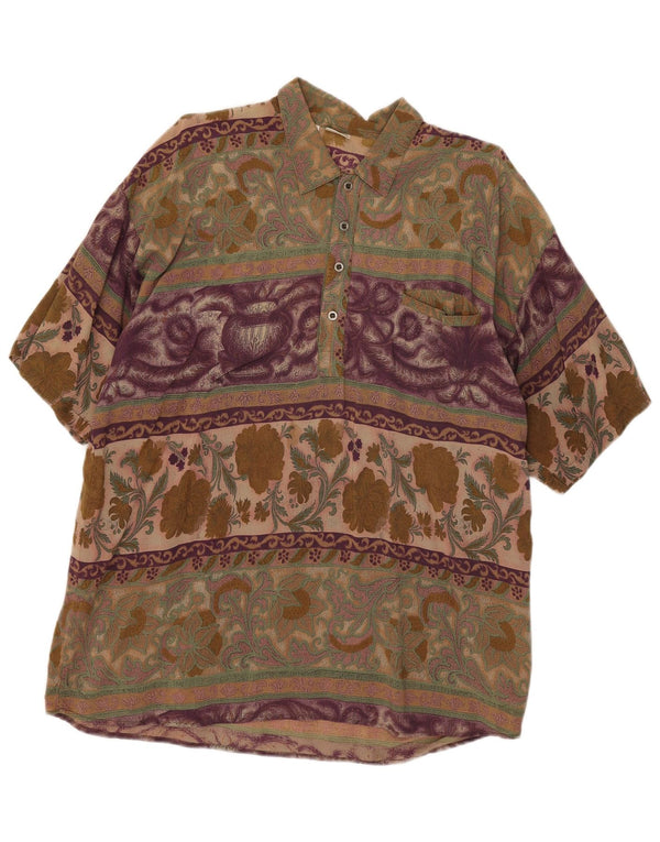 Tobia System Camisa tipo jersey para hombre IT 54 XL Paisley multicolor