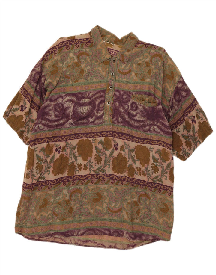 Tobia System Camisa tipo jersey para hombre IT 54 XL Paisley multicolor