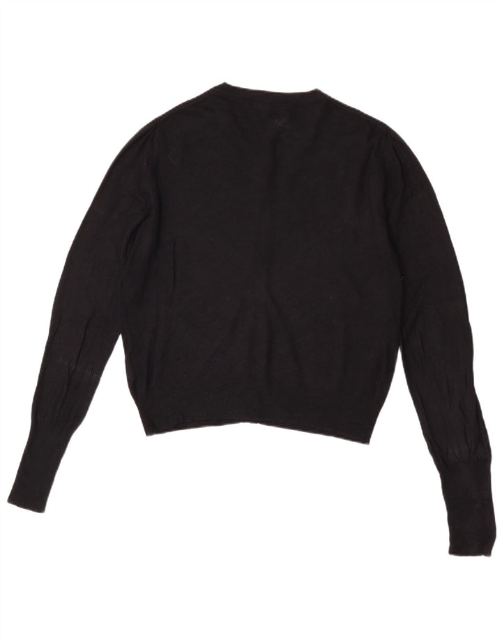 Marks & Spencer Suéter tipo cárdigan extragrande para mujer UK 10 Small Negro