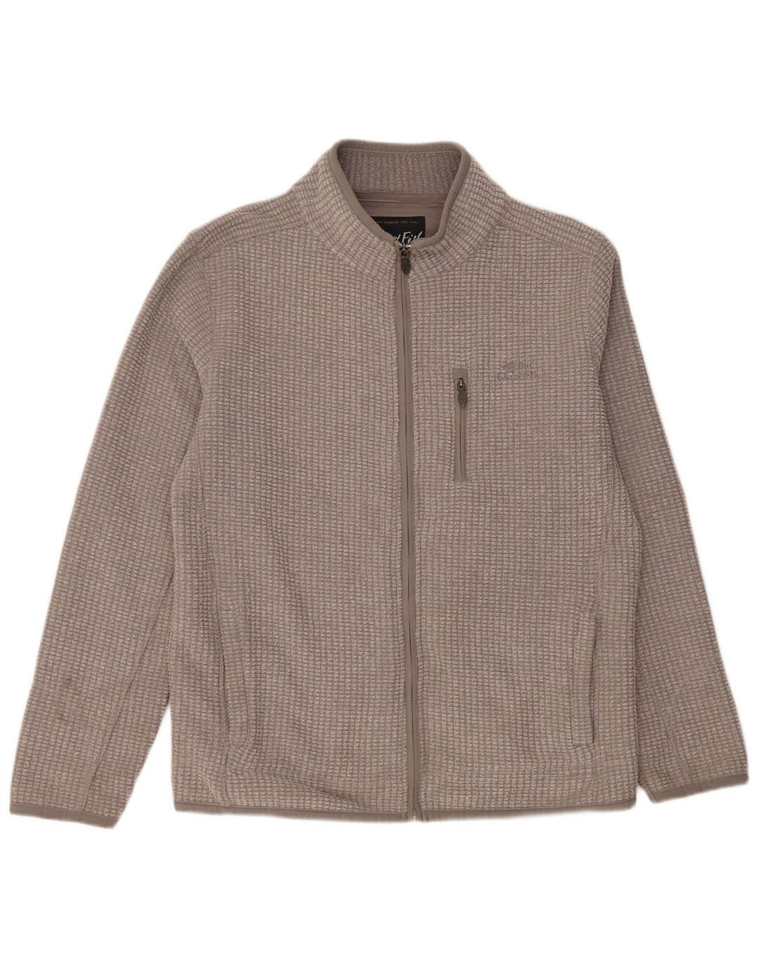 WEIRD FISH Chaqueta polar para hombre UK 40 Large Gris Poliéster