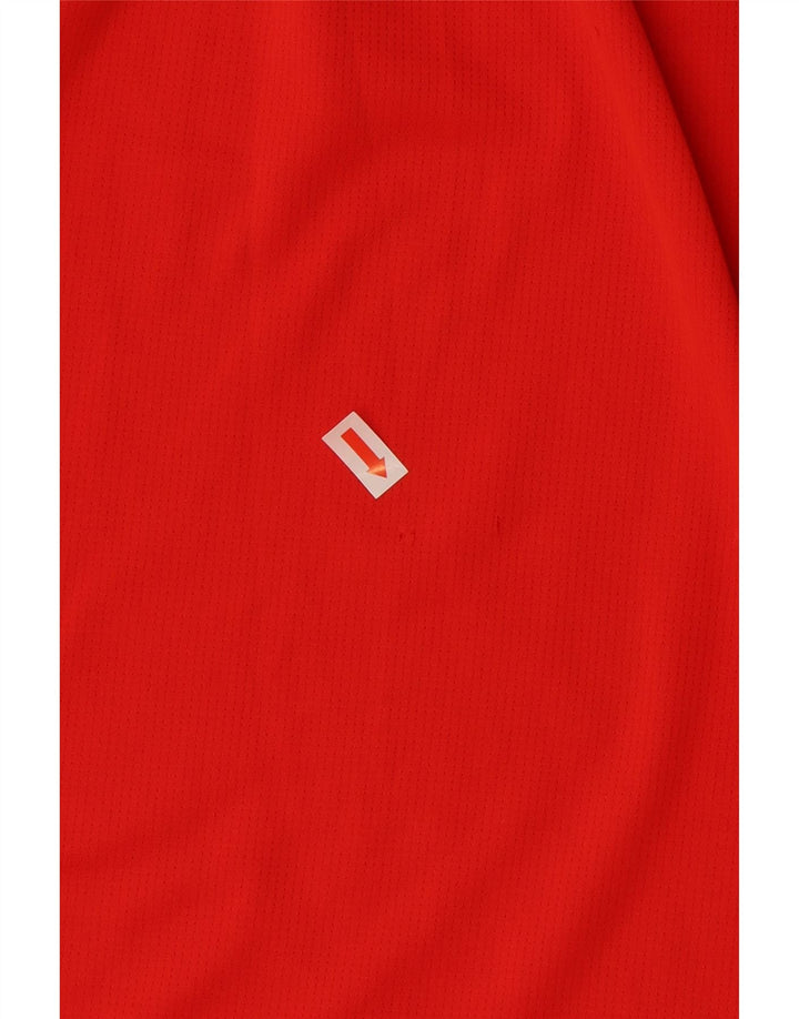 ADIDAS Camiseta Climalite para hombre Top Grande Poliéster rojo