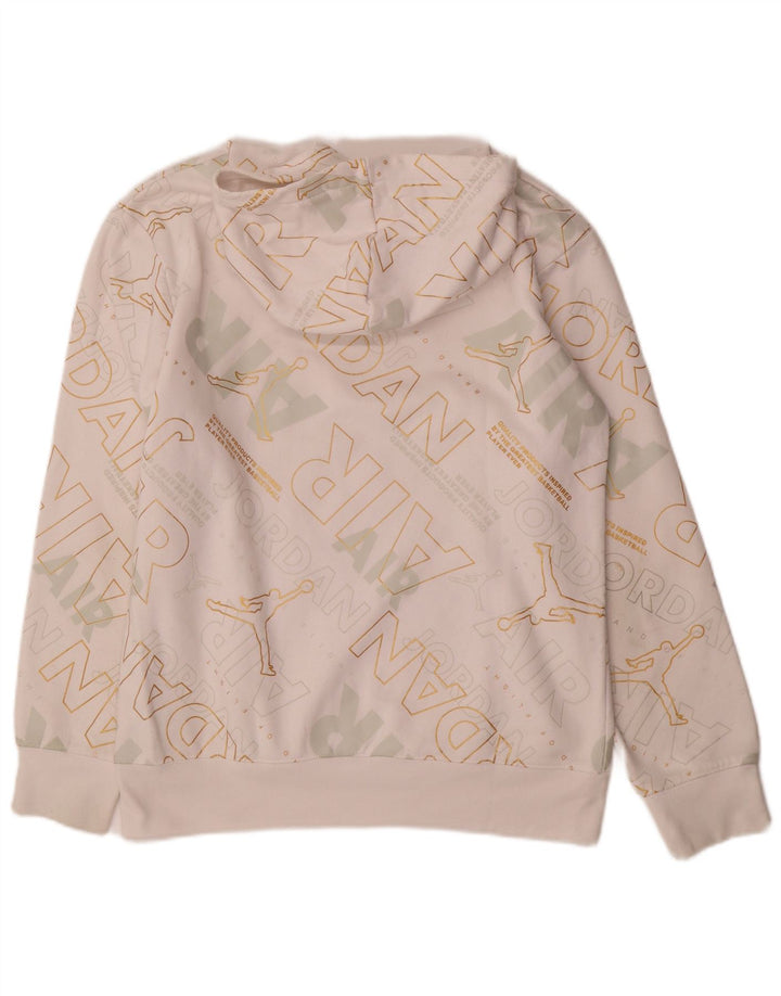 JORDAN Sudadera con capucha gráfica para niños 13-14 años XL Algodón blanco