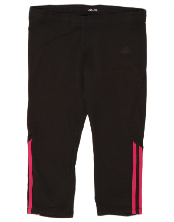 Adidas Clima 365 Capri Leggings para mujer Reino Unido 14 Mediano Negro Poliéster