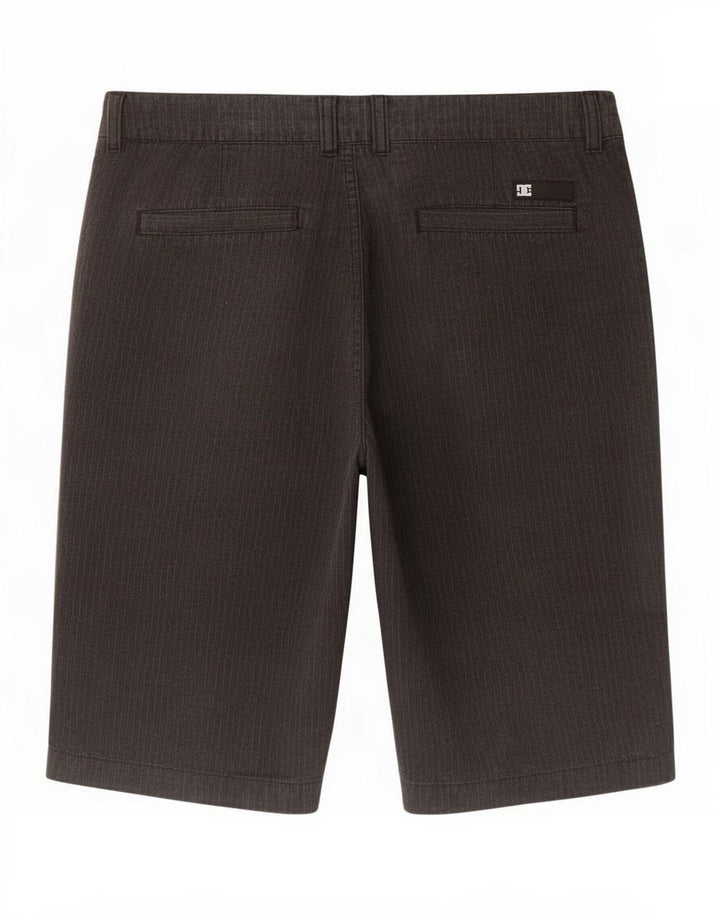 Pantalones cortos chinos DC para hombre medianos W30 algodón gris a rayas