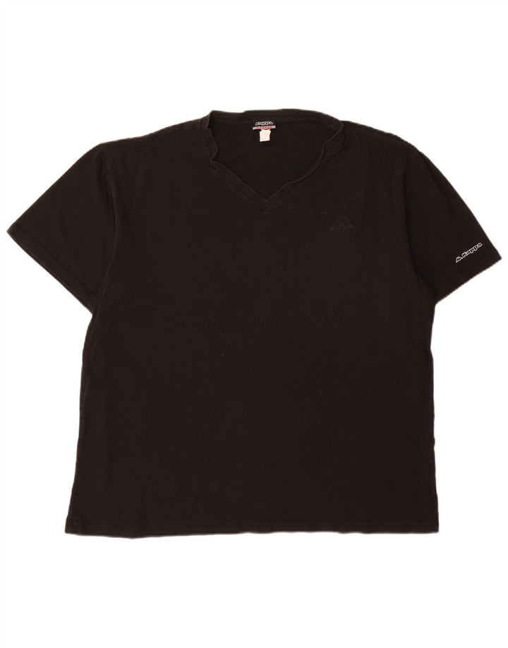 Kappa Camiseta Hombre Top XL Algodón Negro