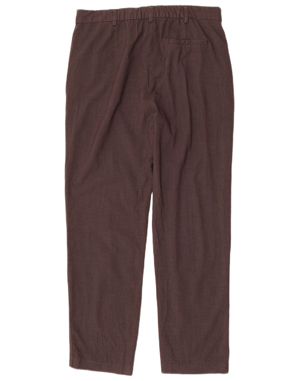 Marks & Spencer Pantalones Chinos Rectos para Mujer UK 40 Large W32 L29 Gris