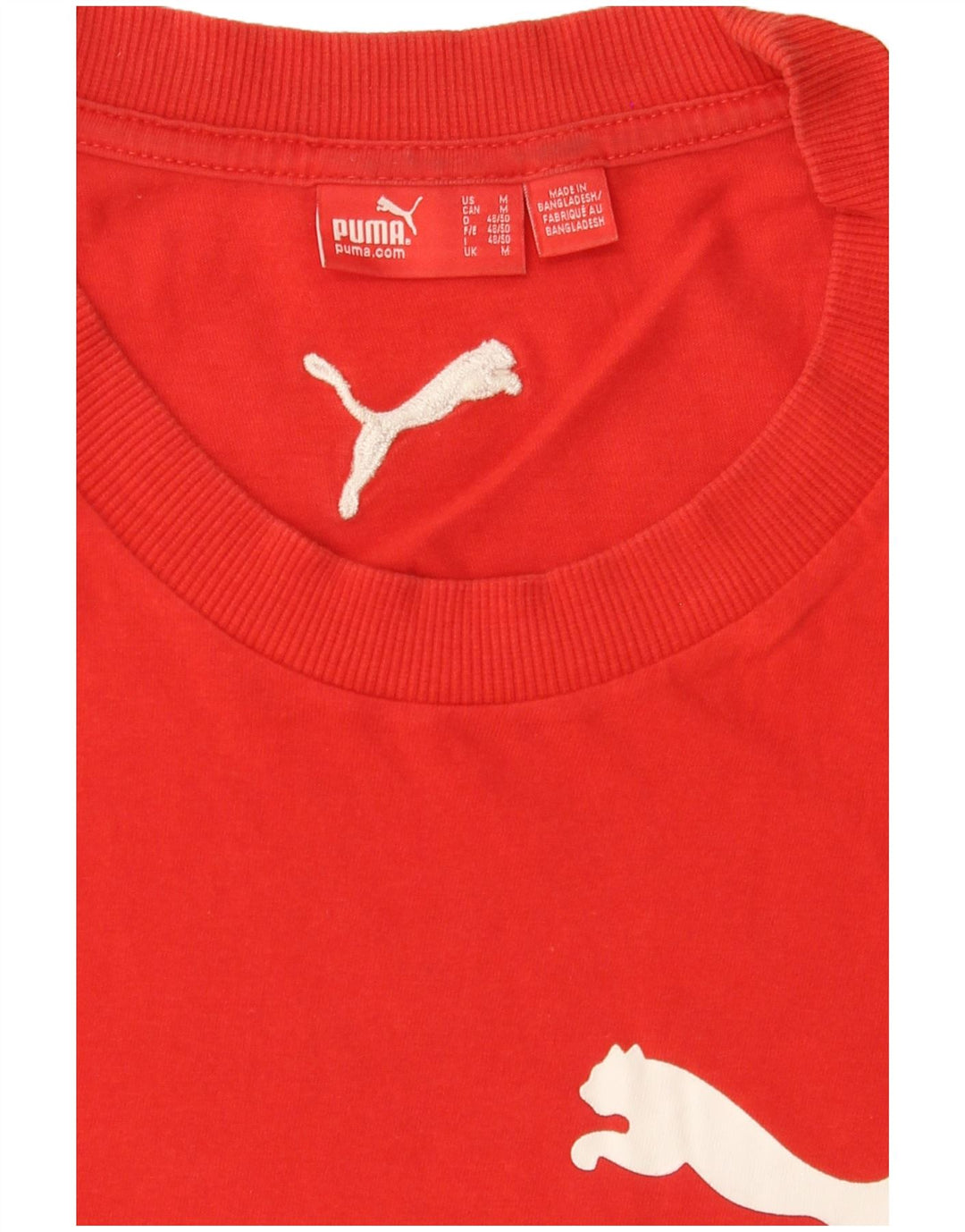 PUMA Camiseta gráfica para hombre Top mediano rojo