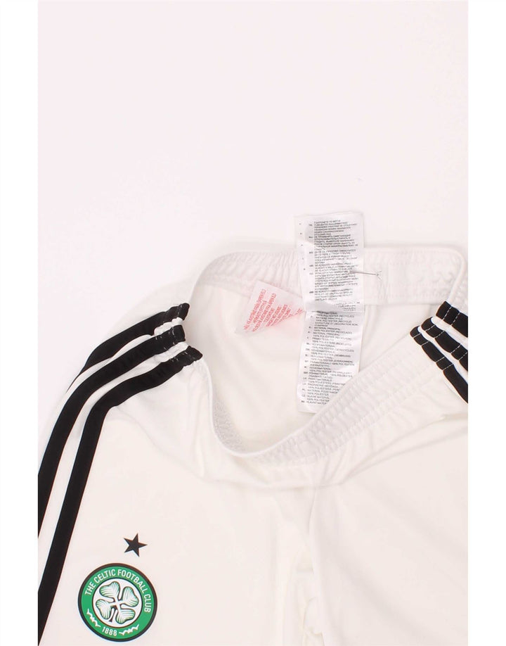 Adidas Pantalones cortos deportivos Boston Celtics para niños 5-6 años Blanco Poliéster