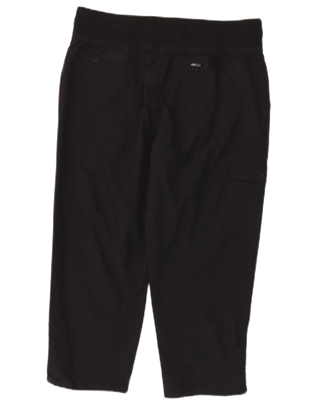 EDDIE BAUER Pantalón Capri Cargo Recto para Mujer Mediano W30 L22 Negro