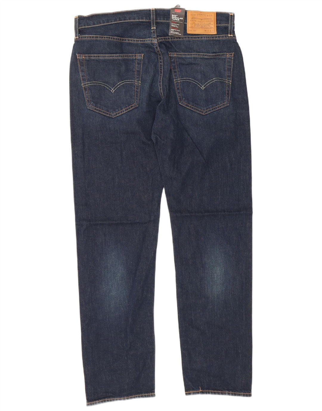 LEVI'S Vaqueros cónicos 502 para hombre W34 L32 Algodón azul marino