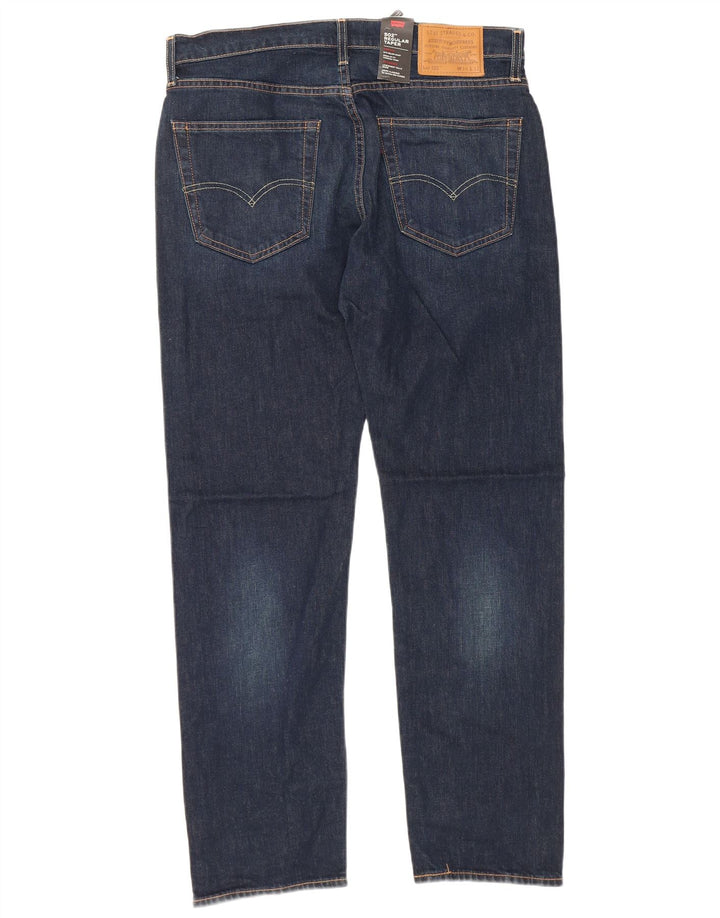 LEVI'S Vaqueros cónicos 502 para hombre W34 L32 Algodón azul marino
