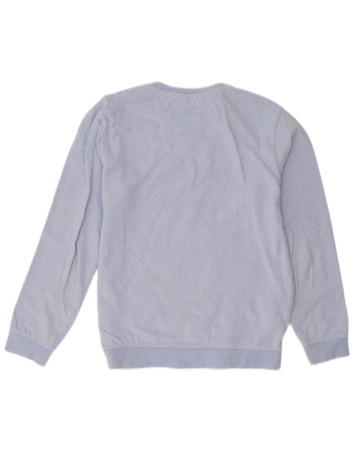 Crew Clothing - Sudadera para hombre, color azul medio, algodón