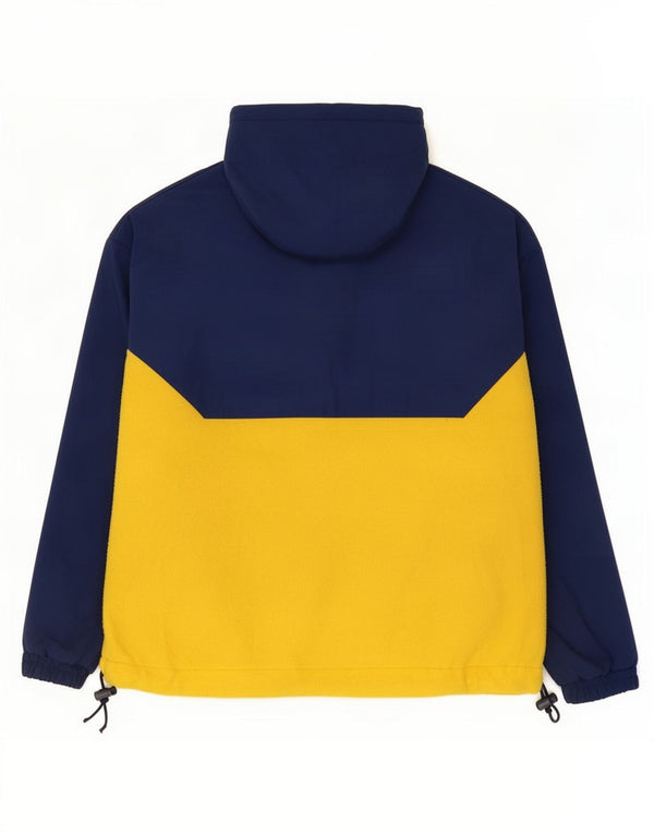 Gap Chaqueta anorak con capucha para hombre UK 40 Large Azul Colorblock Nylon