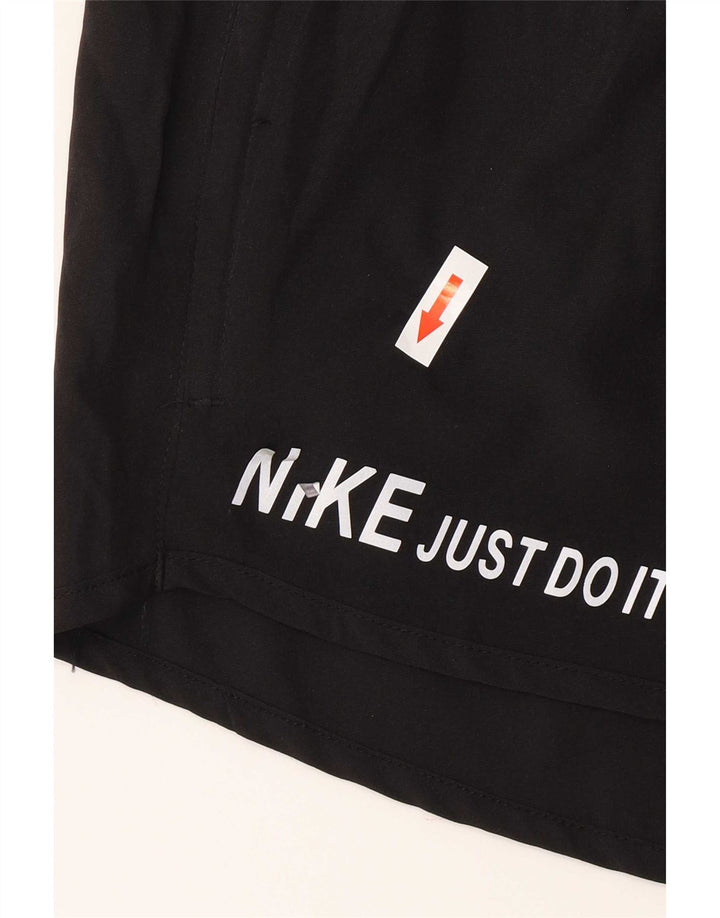 Nike Dri Fit Graphic - Pantalones cortos deportivos para mujer, talla M, poliéster negro