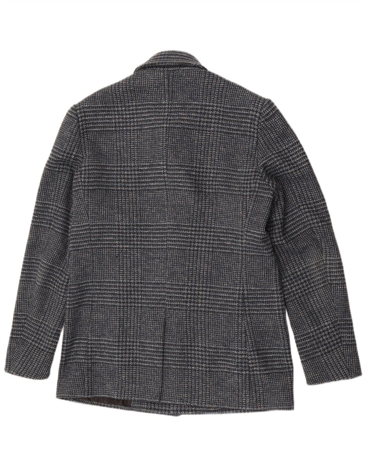 Chaqueta tipo blazer para hombre Calvin Klein UK 38 Pata de gallo azul medio