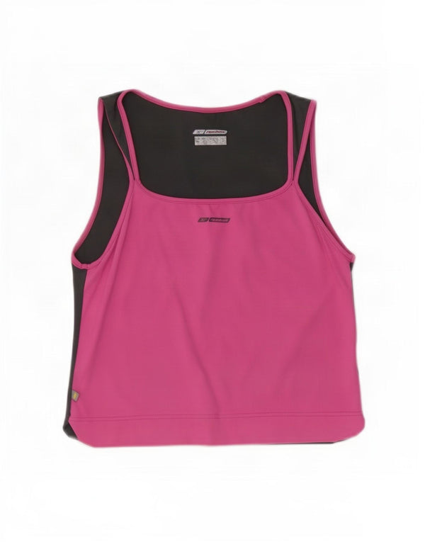 Reebok Top de tirantes para mujer UK 44 Medium Pink Colourblock