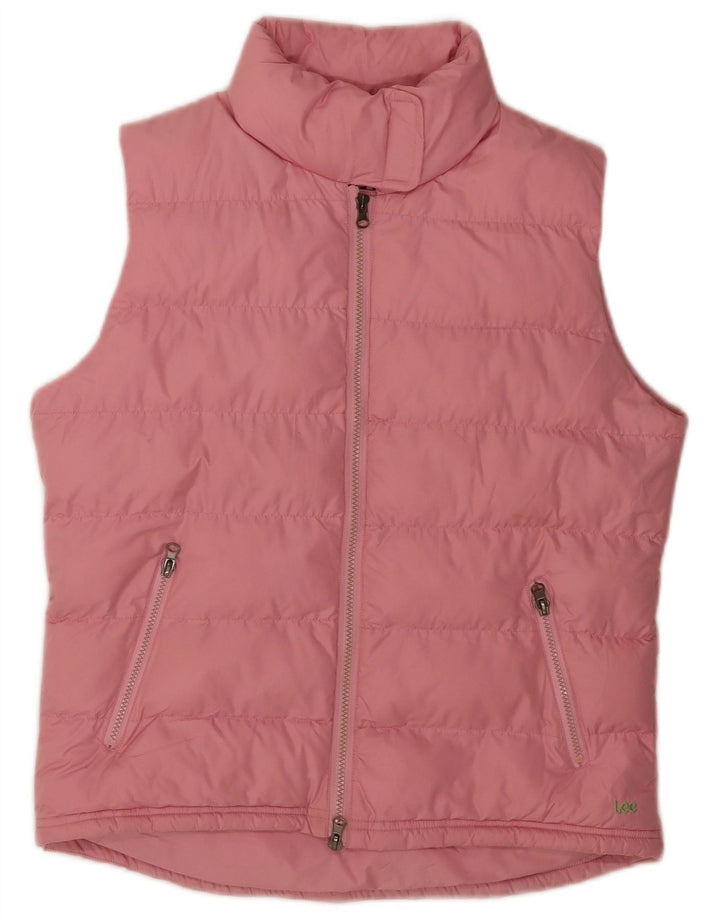 Chaleco acolchado Lee para mujer UK 46 Poliéster rosa grande
