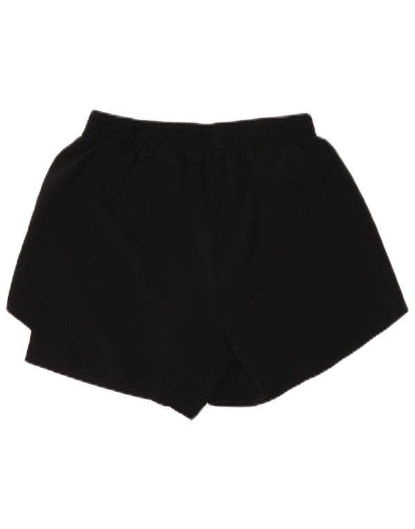 Adidas Pantalones cortos deportivos de ajuste regular para mujer UK 8/10 Small Negro Poliéster