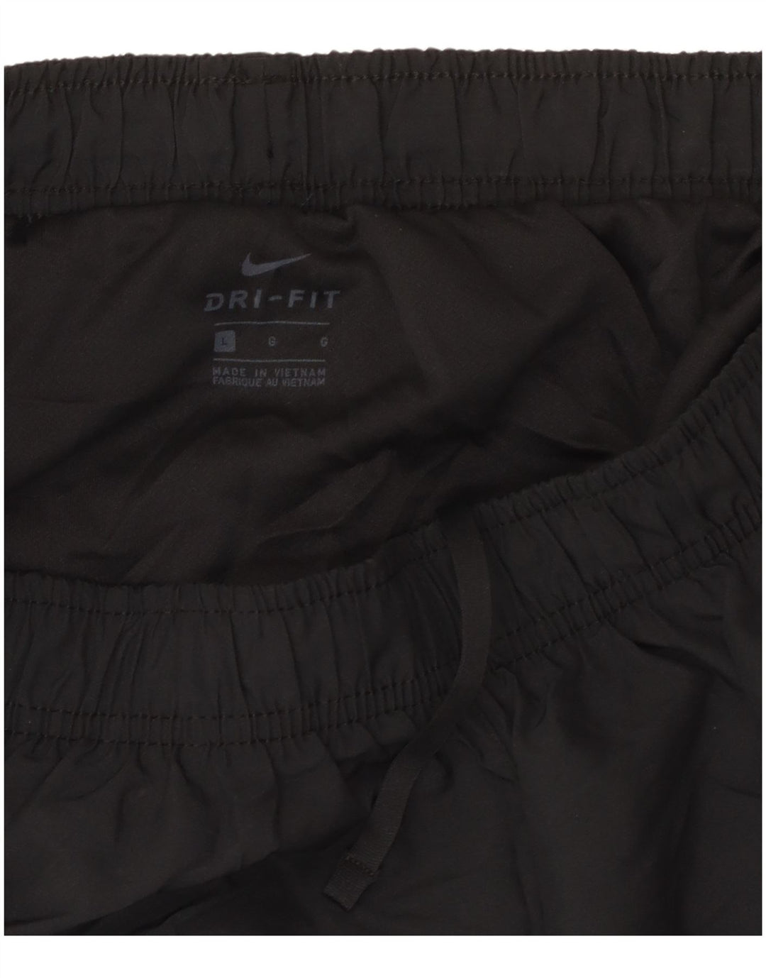 NIKE Pantalones cortos deportivos para mujer UK 44 Grande Poliéster negro