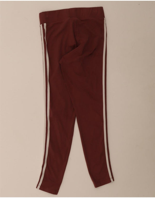 Adidas Leggings para mujer Reino Unido 10 Pequeño Algodón Borgoña
