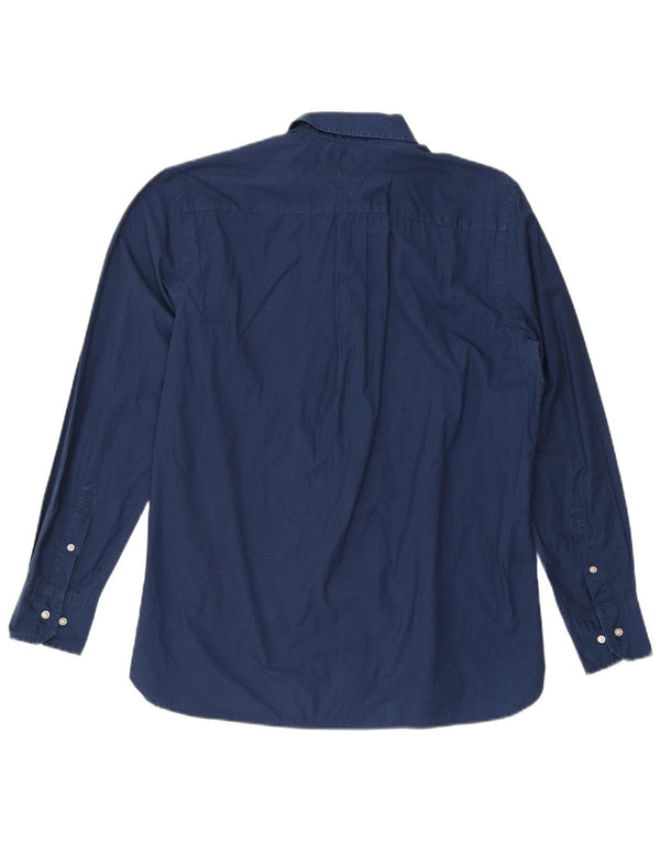 Tommy Hilfiger Camisa de ajuste personalizado para hombre Talla 16 1/2 Grande Azul marino Floral
