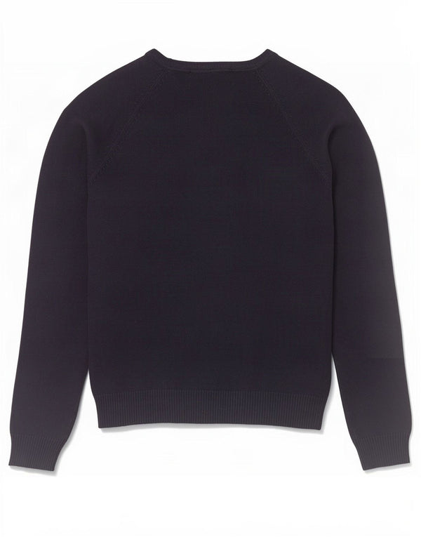 Zara - Jersey con cuello en V para mujer, talla 40, talla M, azul marino