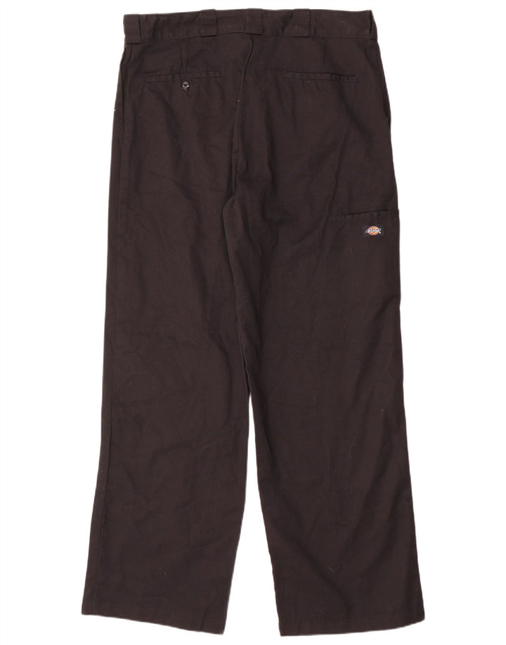 Dickies Pantalones cargo holgados para hombre W36 L32 Poliéster negro