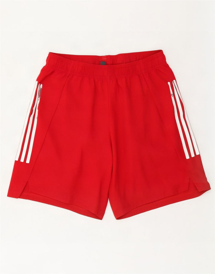 Adidas Mens Prime Blue Sport Shorts Grande Rojo Poliéster
