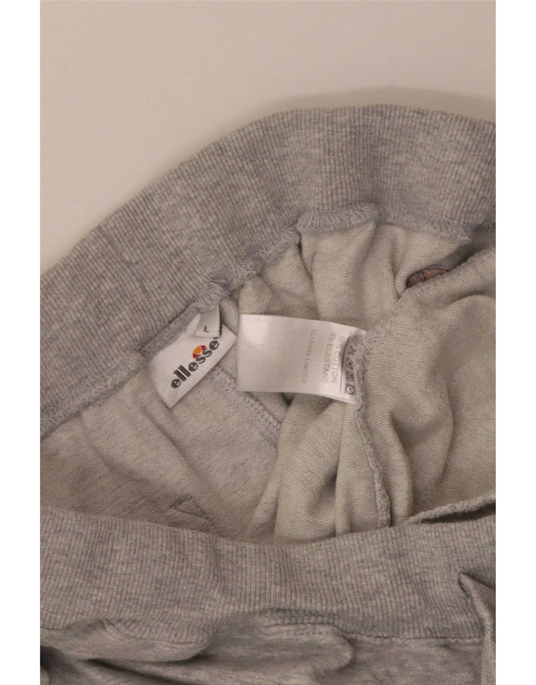 Ellesse Hombre Pantalones De Chándal Joggers Large Gris Algodón
