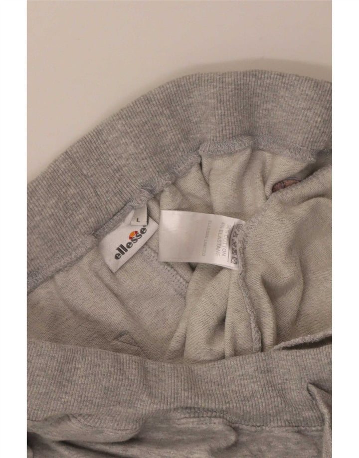 Ellesse Hombre Pantalones De Chándal Joggers Large Gris Algodón