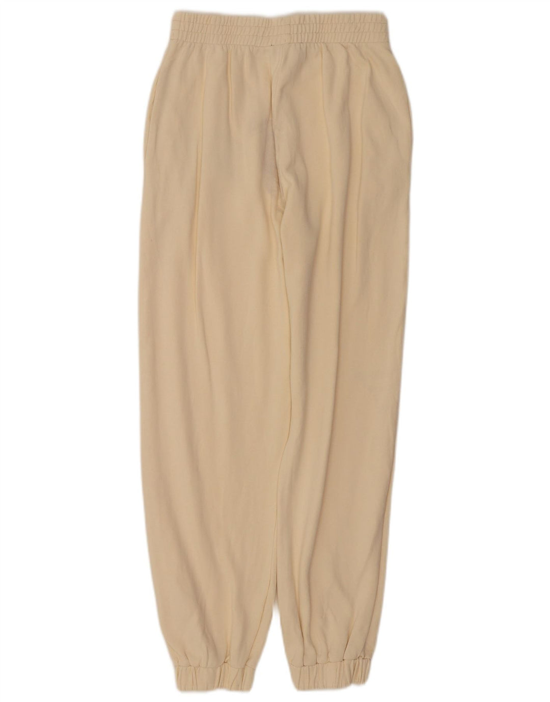 Zara Mujer Pantalones De Chándal Joggers UK 12 Medium Off White