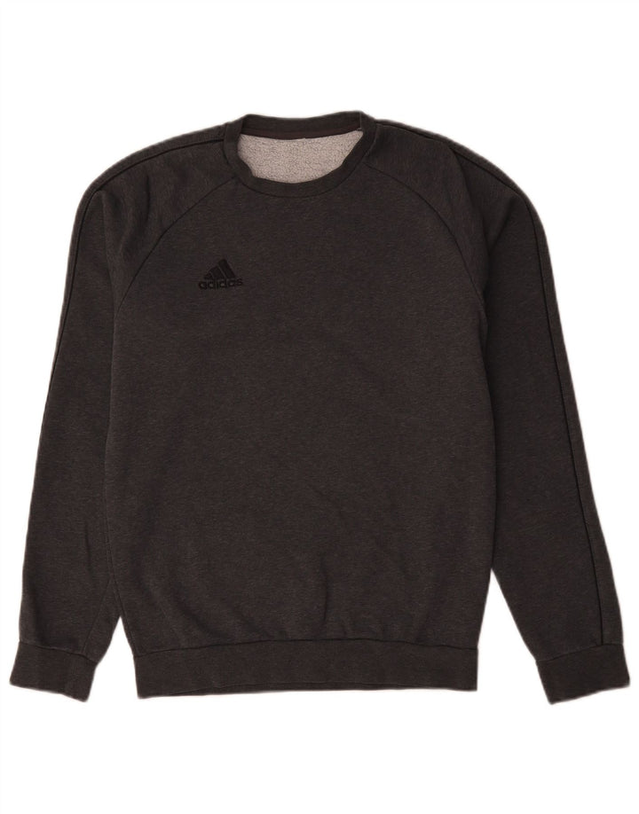 Adidas Hombre Sudadera Jumper Small Gris Algodón