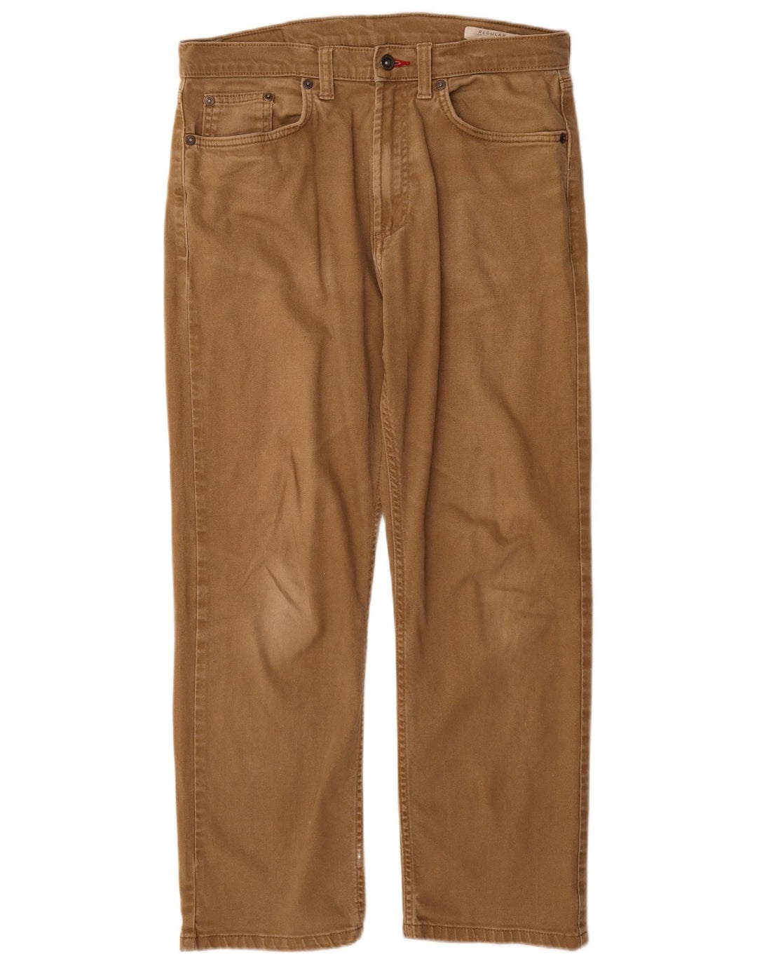 Marks & Spencer Vaqueros rectos regulares para hombre W32 L29 Algodón beige