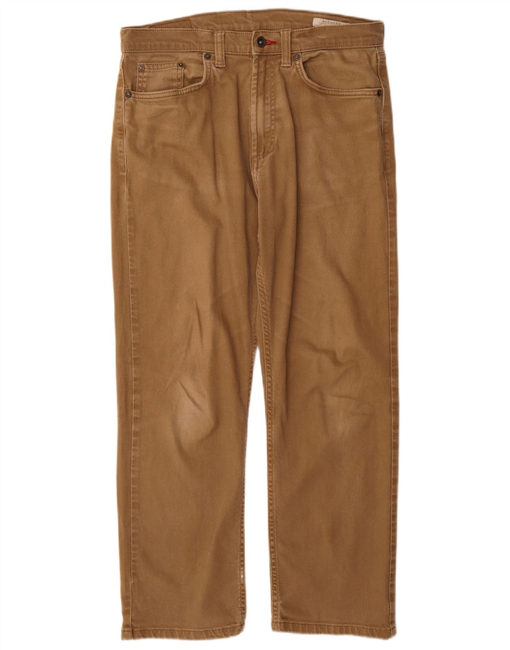 Marks & Spencer Vaqueros rectos regulares para hombre W32 L29 Algodón beige
