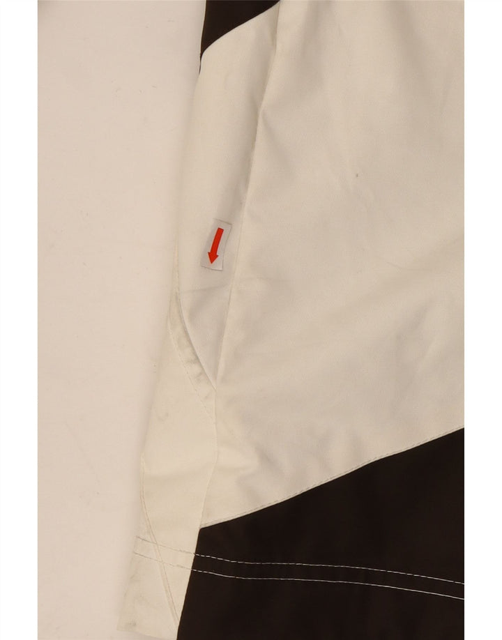 O'NEILL Chaqueta cortavientos con capucha y gráfico para hombre UK 42 XL Bloque de color negro